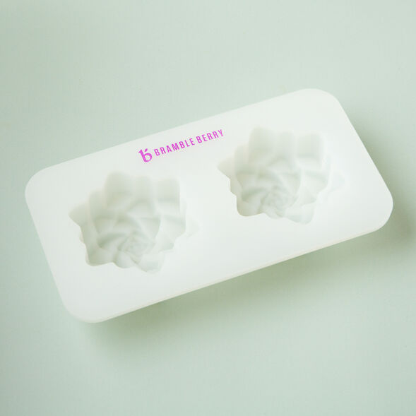 2 Cavity Succulent Silicone Mold for Soap Making